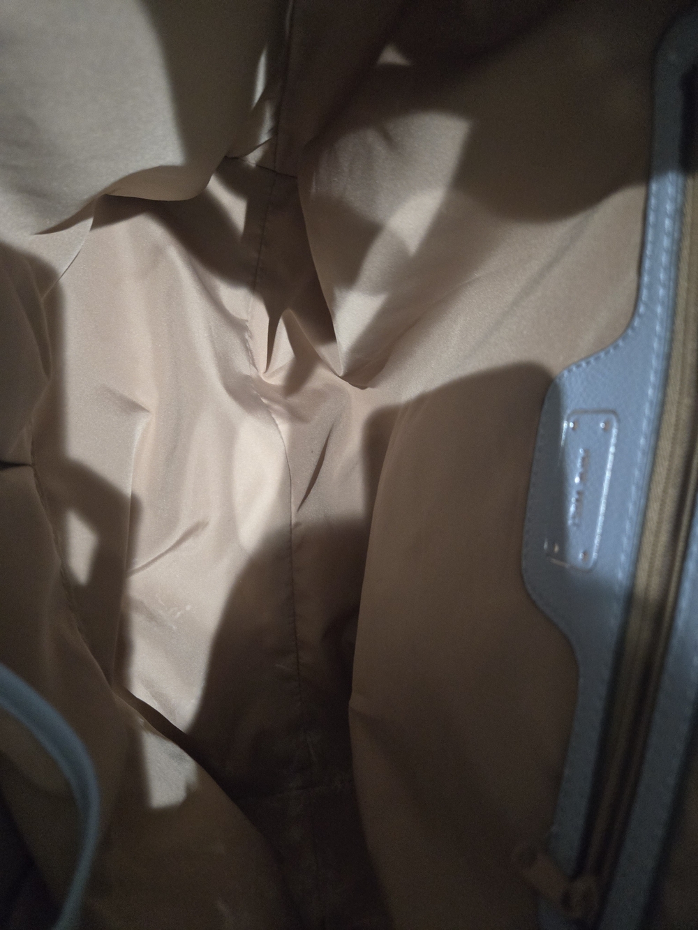 Nine West Light Blue Tote Bag with Chain Detail - Picture 5 of 6